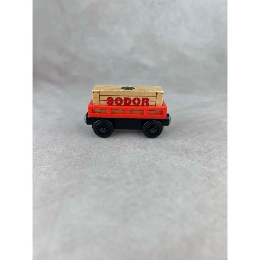 Vintage Thomas the train Wooden"SODOR CARGO CAR Gullane 2003